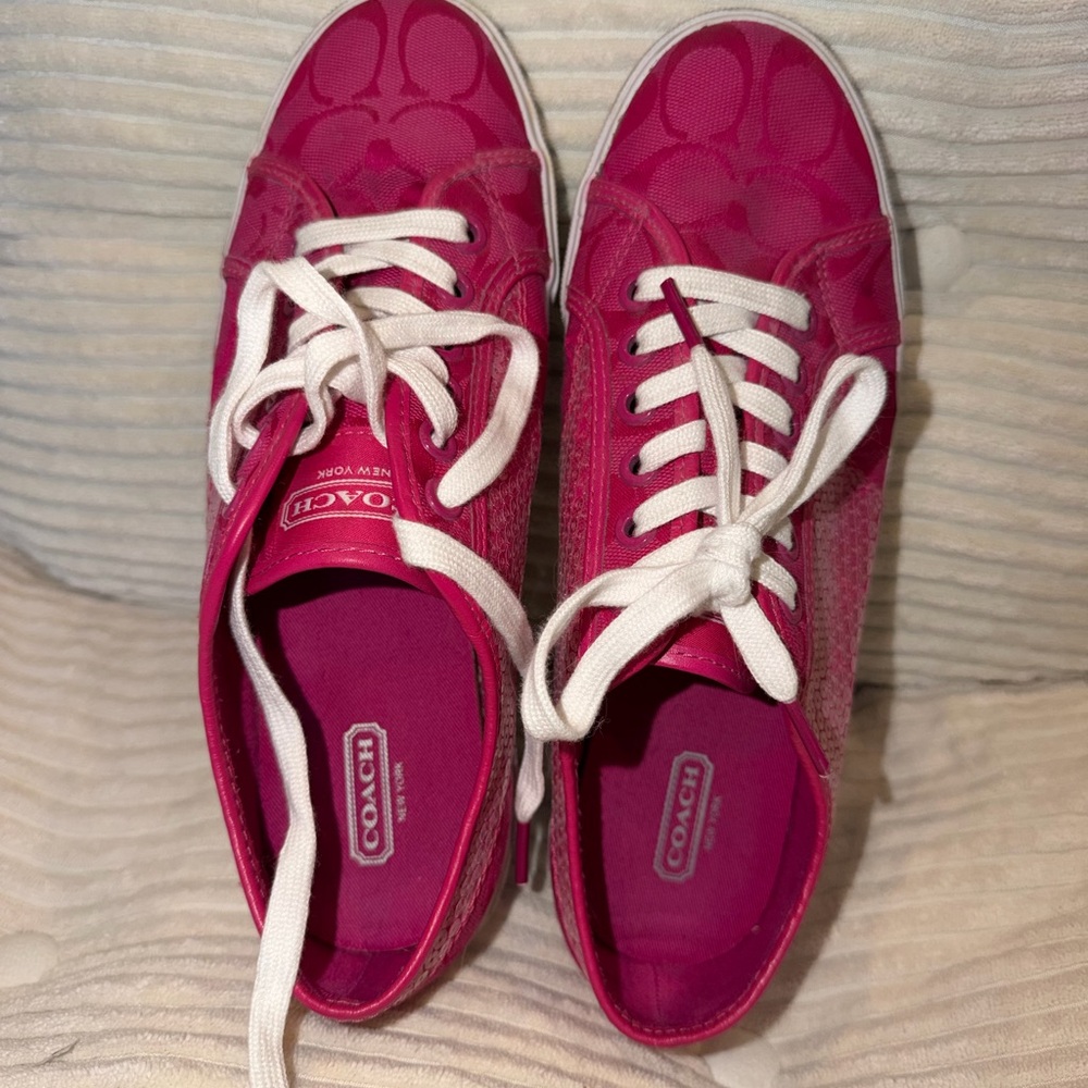 Coach Women's Pink Sneakers